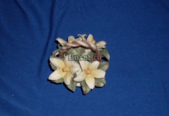 Корзиночка с цветами керамическая Москва