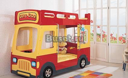Двухярусная кровать машина Milli Bus Москва