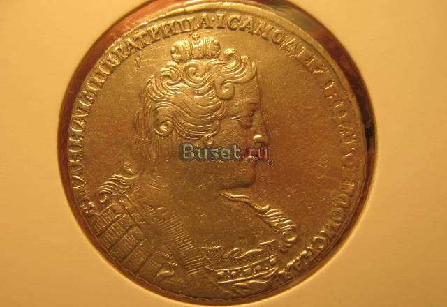 Рубль 1733 года (портрет обычного рисунка) Москва