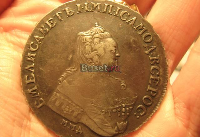 Рубль 1755 года Москва