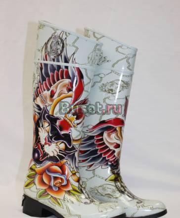 Резиновые сапоги женские Christian Audigier Санкт-Петербург