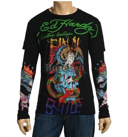 Майка с двойным рукавом Ed Hardy made in U.S.A Москва
