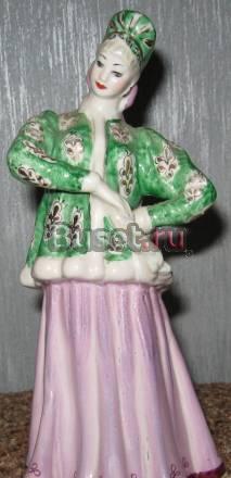 Статуэтка фарфоровая "Танцующая девушка". Дулево Москва