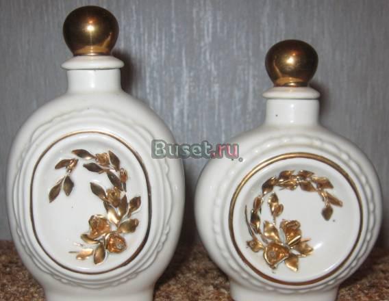Парфюмерные флаконы. фарфор. 50-60-е гг Москва
