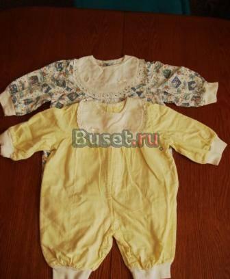 Костюмчики 2 шт с воротничком на 3-6м  р62-68 Москва