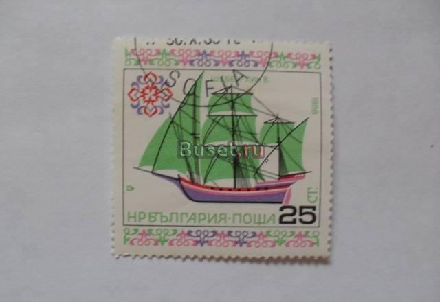 Марки болгарии 1986 (корабль) Москва