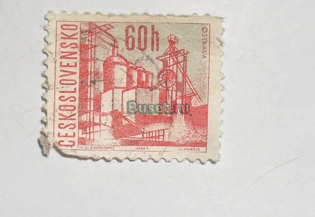 Марки чехословакии 1966 (ostrava) Москва