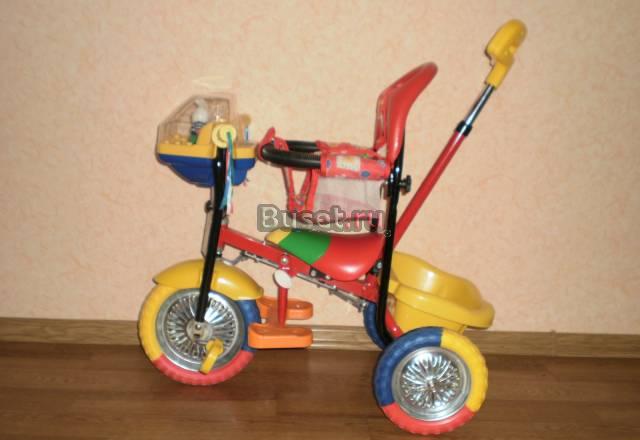 Детский 3-х колёсный велосипед с ручкой Гатчина