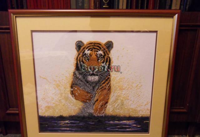 Картина вышитая крестиком Москва