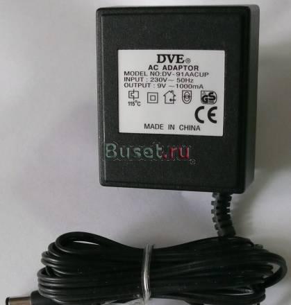 Блок питания DVE AC adaptor DV-91aacup Москва
