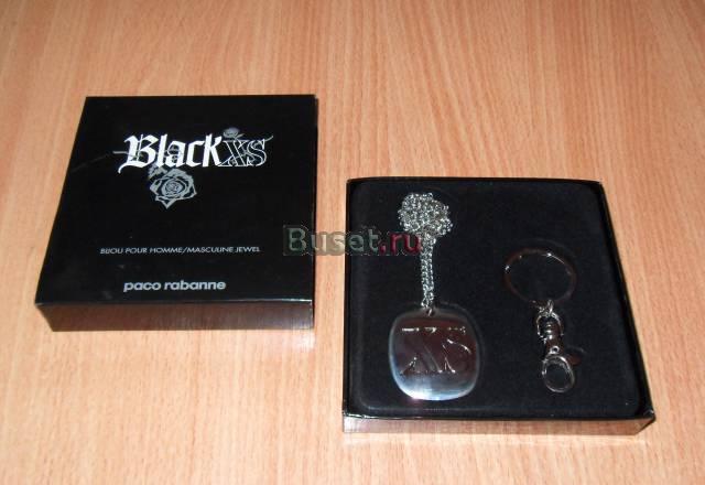 Сувенир брелок-подвеска Paco Rabanne Black XS Москва