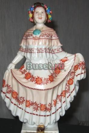 Статуэтка фарфоровая "Панамская девушка". н.20 в Москва