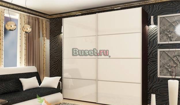 Шкаф-купе 218х240х60см люкс, фасад стекло Москва