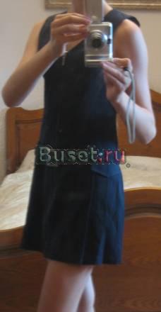 Новый школьный сарафан темно-синий/фабрика Москва