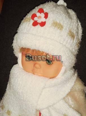 Комплект  шапочка и шарф р50 - 52 Москва