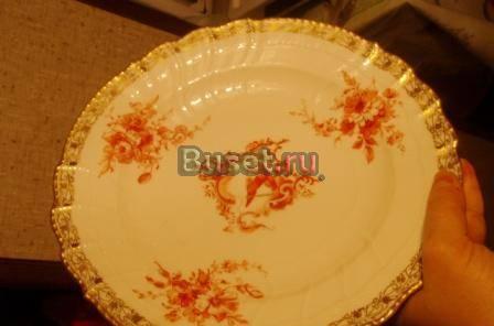 Пара фарфоровых тарелок (1902 г.) Москва
