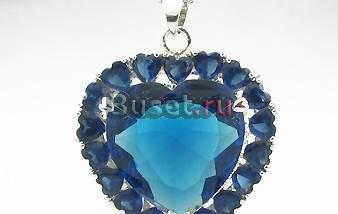Царский кулон с синими сапфирами Москва