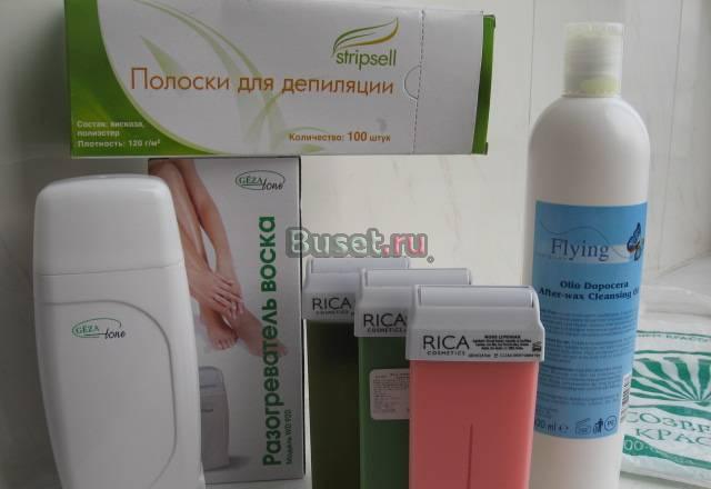 Разогреватель для воска"Geza"(Новый)+ воск "Rica" Москва