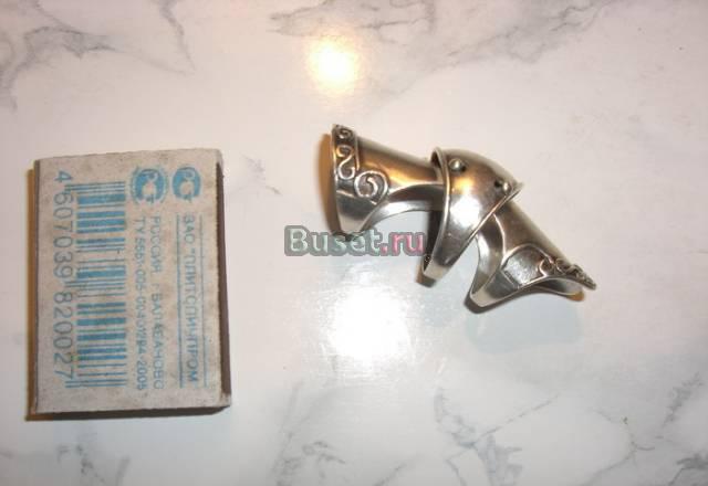 Серебряное кольцо - палица. 925 проба Москва