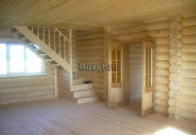 Новый дом из бревна в д.Дарьино (Струнинский р-н) Москва