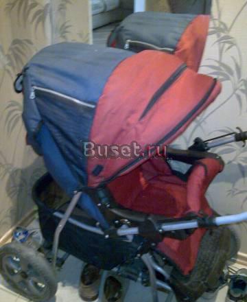 Детская коляска зима-лето + манеж + кенгуру Челябинск