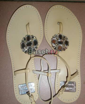 Босоножки с камнями Zara 38,5-39 р-р Москва