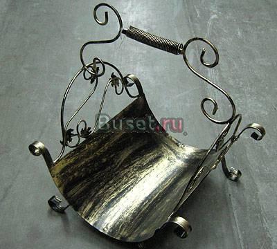 Подставка для дров кованая, дровница Москва
