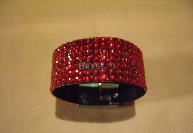 Браслет из красных камушков Москва