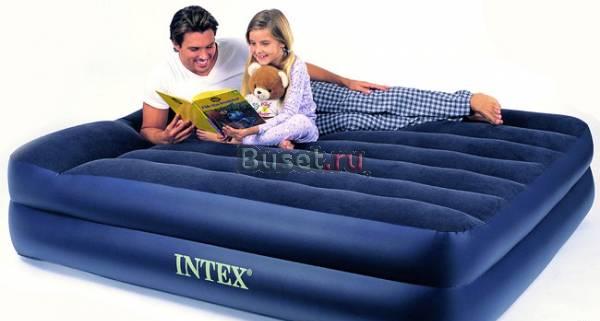 Надувная кровать intex (бежевая) Москва
