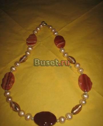 Бусы из сердолика  Москва