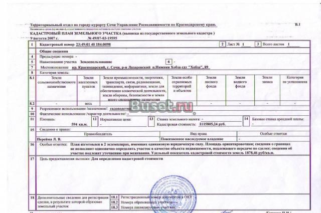 Земельный участок в Сочи (смотрите описание) Москва