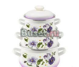 Наборы кастрюль эмалированных Москва