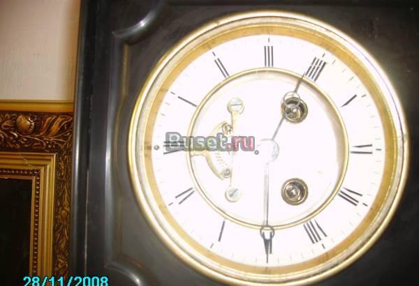 Часы каминные из камня. Европа. 19 век Орехово-Зуево