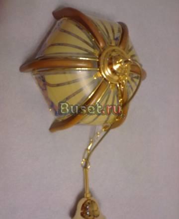 Люстра Польша (стекло/дерево) недорого Москва