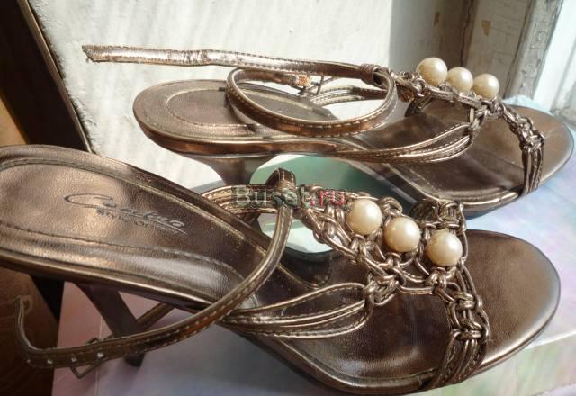 Красивые коричневые босоножки Москва