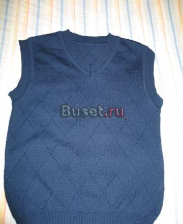 Школьный жилет  вязаный(шерсть) Москва