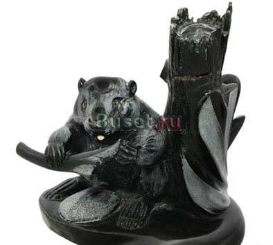 Статуэтка из камня. Бобр Москва