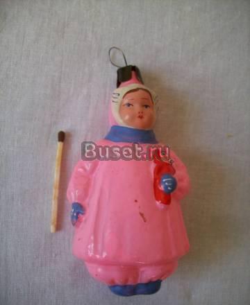 Игрушка елочная из СССР ( 113-5-8 ) Москва