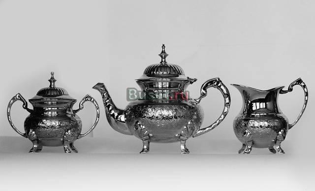 Чайный набор мельхиоровый индия Москва