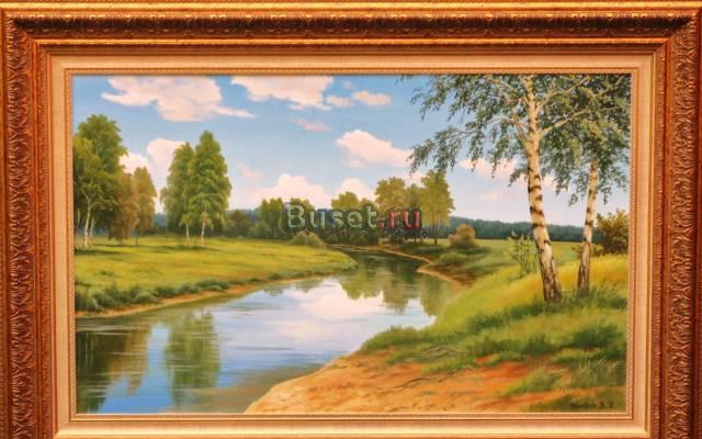 Картина "Летний пейзаж" холст,масло Москва
