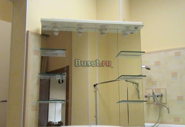 Зеркало для ванны с полками и подсветкой Санкт-Петербург