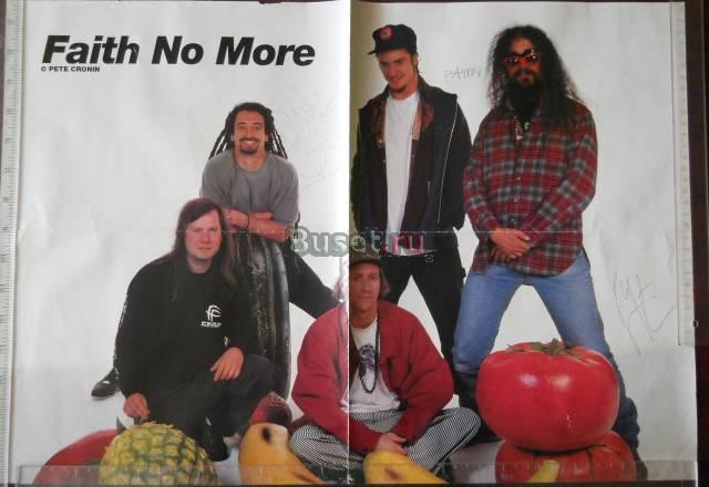 Автографы участников Faith No More 1993 г Москва