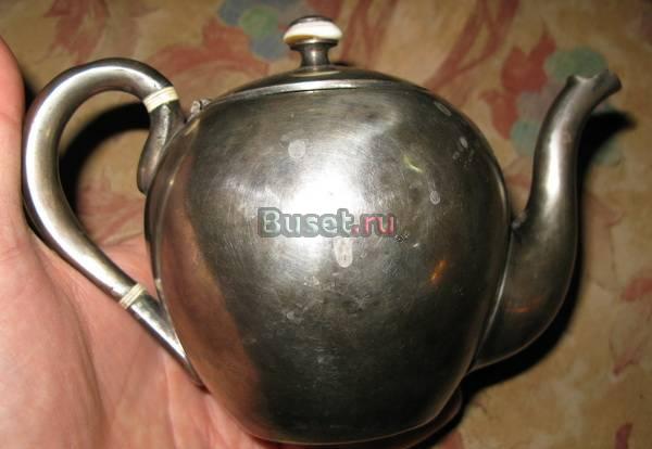 Чайник заварной серебро 84 проба царская Россия Ставрополь