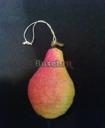 ЕЛОЧНАЯ ИГРУШКА - ПАПЬЕ МАШЕ ГРУША - ВАТА Ярославль