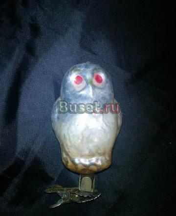 ЕЛОЧНАЯ ИГРУШКА НА ПРЕЩЕПКЕ -  СОВА Ярославль