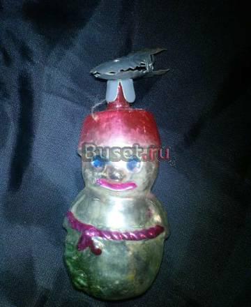 ЕЛОЧНАЯ ИГРУШКА НА ПРИЩЕПКЕ - СНЕГОВИК Ярославль