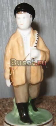 Статуэтка фарфоровая Пастушок. Дулево.1951 Москва