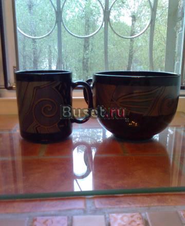 Бокал и кружка. Стекло. Франция Москва