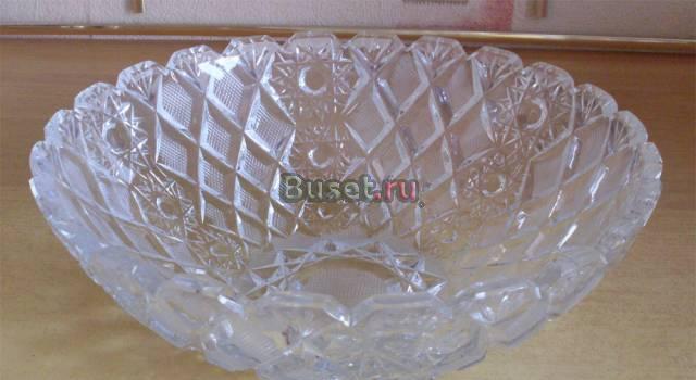 Ваза-салатник из прессованного хрусталя Москва