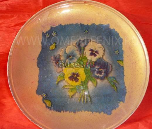 Тарелка, пиала ручная роспись Москва